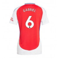 Arsenal Gabriel Magalhaes #6 Hemmatröja Kvinnor 2024-25 Korta ärmar